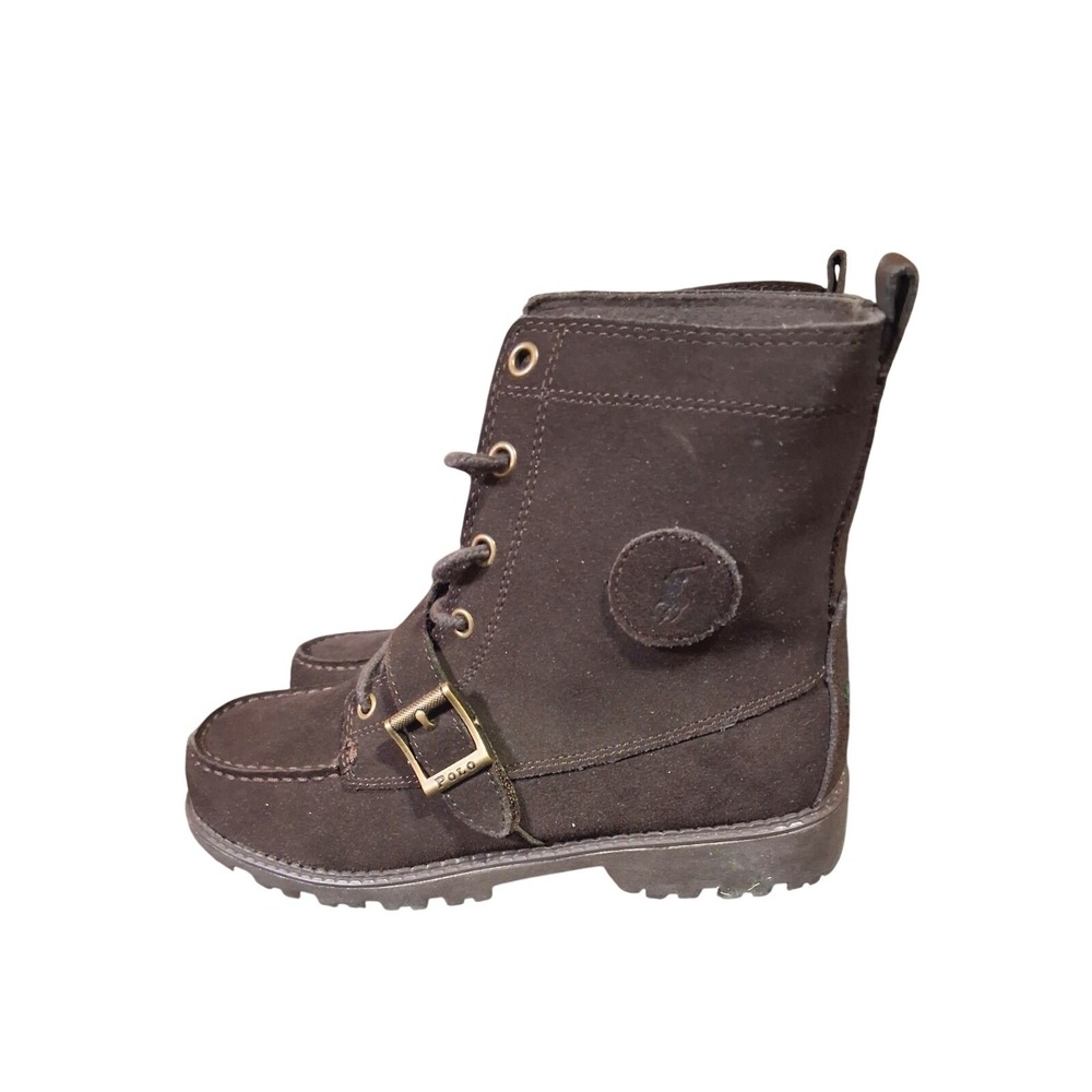 Polo Ralph Lauren Ranger High II Boots Womens 7.5 Boys 5.5 Chocolate NWT
